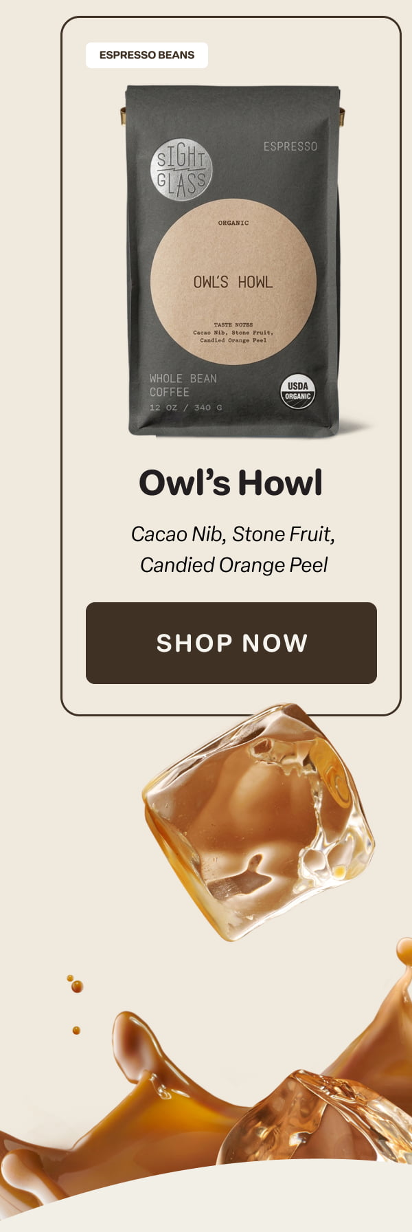 Owl's Howl Cacao Nib, Stone Fruit, Candied Orange Peel