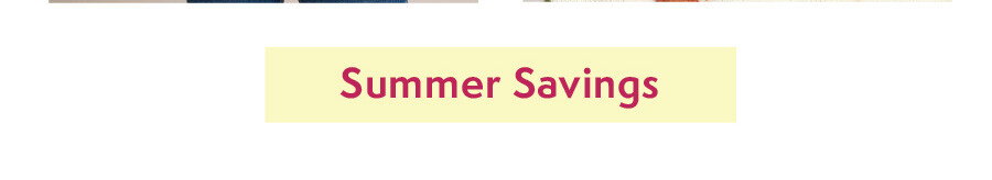 Summer Savings for Women
