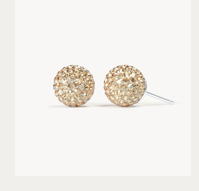 Soft Gold Medium Sparkle Ball™ Stud Earrings