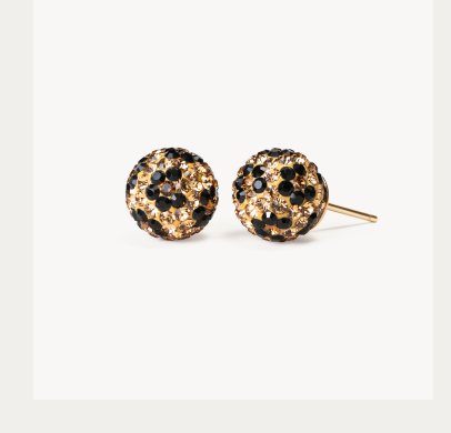 Leopard Medium Sparkle Ball™ Stud Earrings