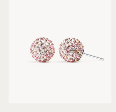 Pink Champagne Medium Sparkle Ball™ Stud Earrings