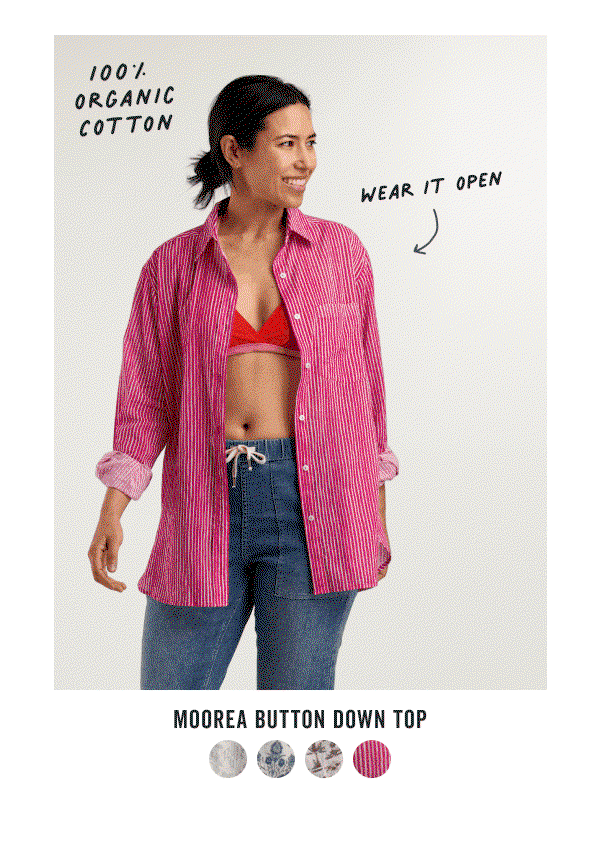 Shop the Moorea Gauze Button Down