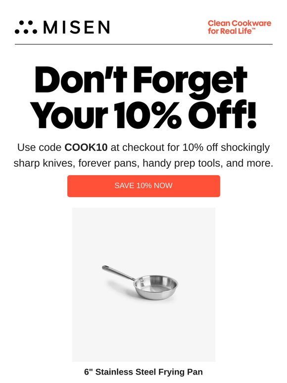 Save 10% On Your Next Order