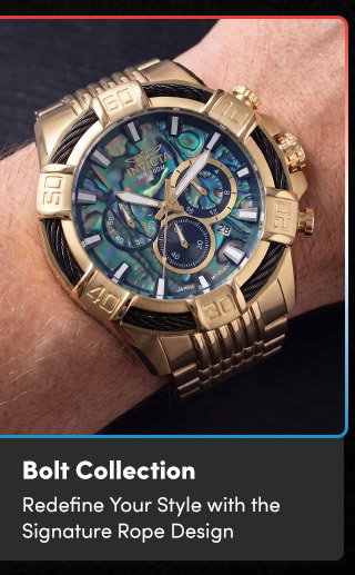 INV-49899 INVICTA Bolt Collection | Redefine Your Style with the Signature Rope Design
