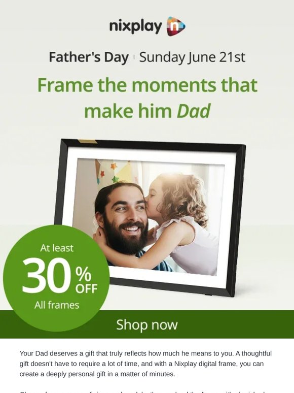 30% off: The most thoughtful & personal Father’s Day gift is now on sale