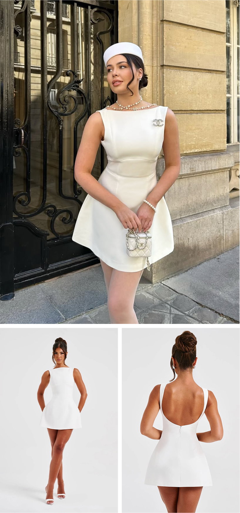 Alana Mini Dress - Ivory