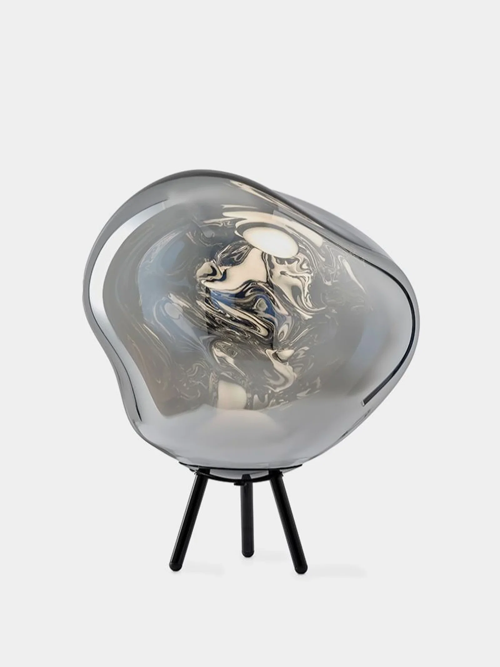 Image of Melt Large Portable Light | Silver Polished Polycarbonate (US)
