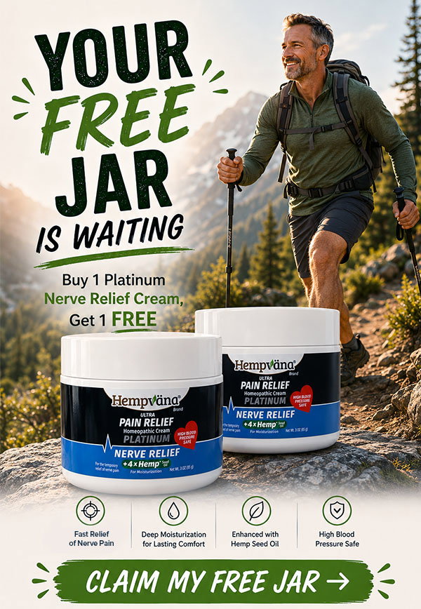 Your FREE Jar Is Waiting Buy 1 Platinum Nerve Relief Cream, Get 1 FREE