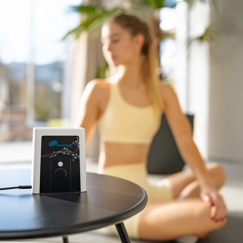 NeoSurround® ​surrounds your body with calming PEMF signals.