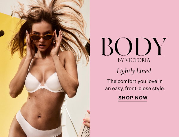 Body by Victoria Lightly Lined Racerback Demi The comfort you love in an easy, front-close style. Shop Now