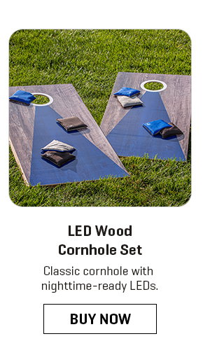 LED Wood Cornhole Set