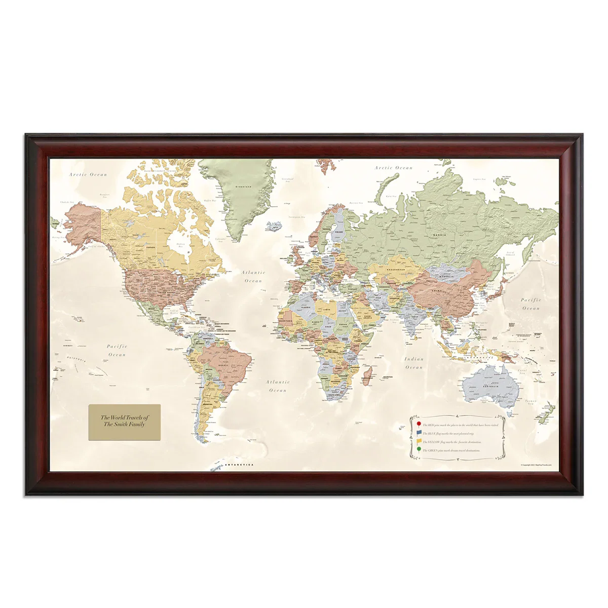 Image of World Traveler Push Pin Map