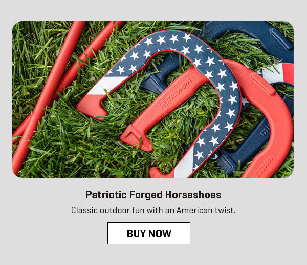 Patriotic Forged Horseshoes