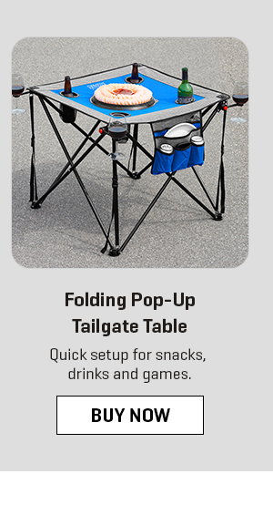 Folding Pop-Up Tailgate Table