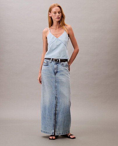DENIM MAXI SKIRT