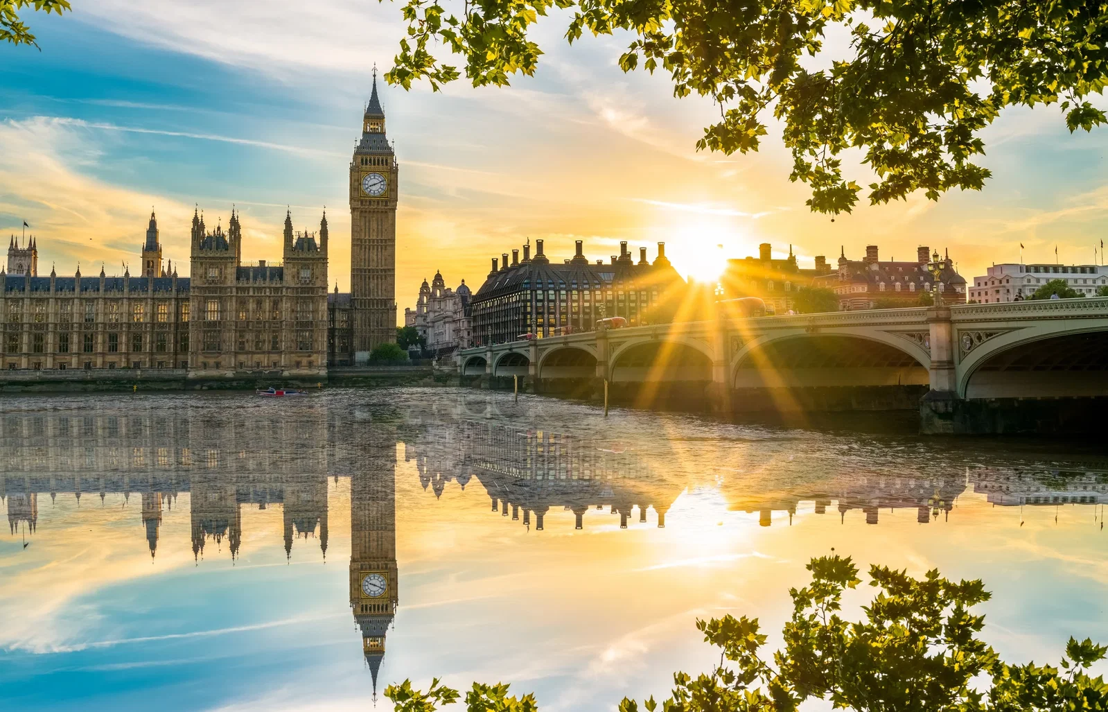 Westminster Sunset, London wooden jigsaw puzzle