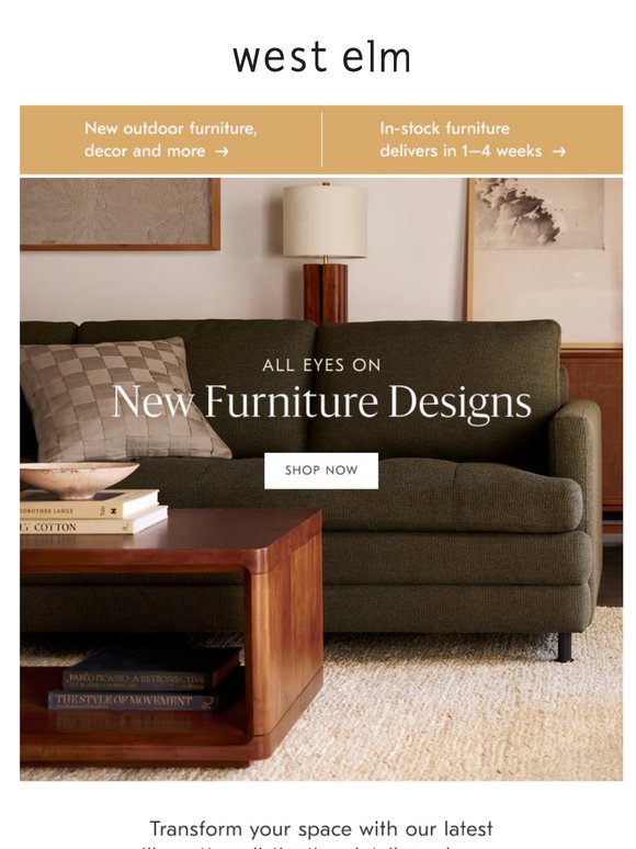 New furniture, made to be seen