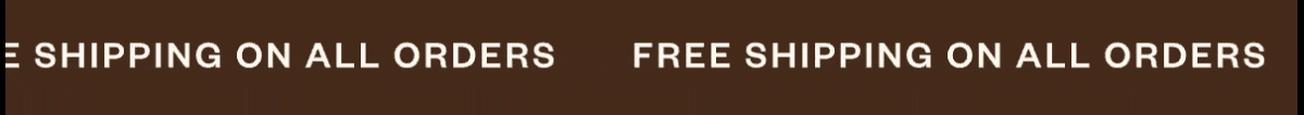 Free Shipping on all orders