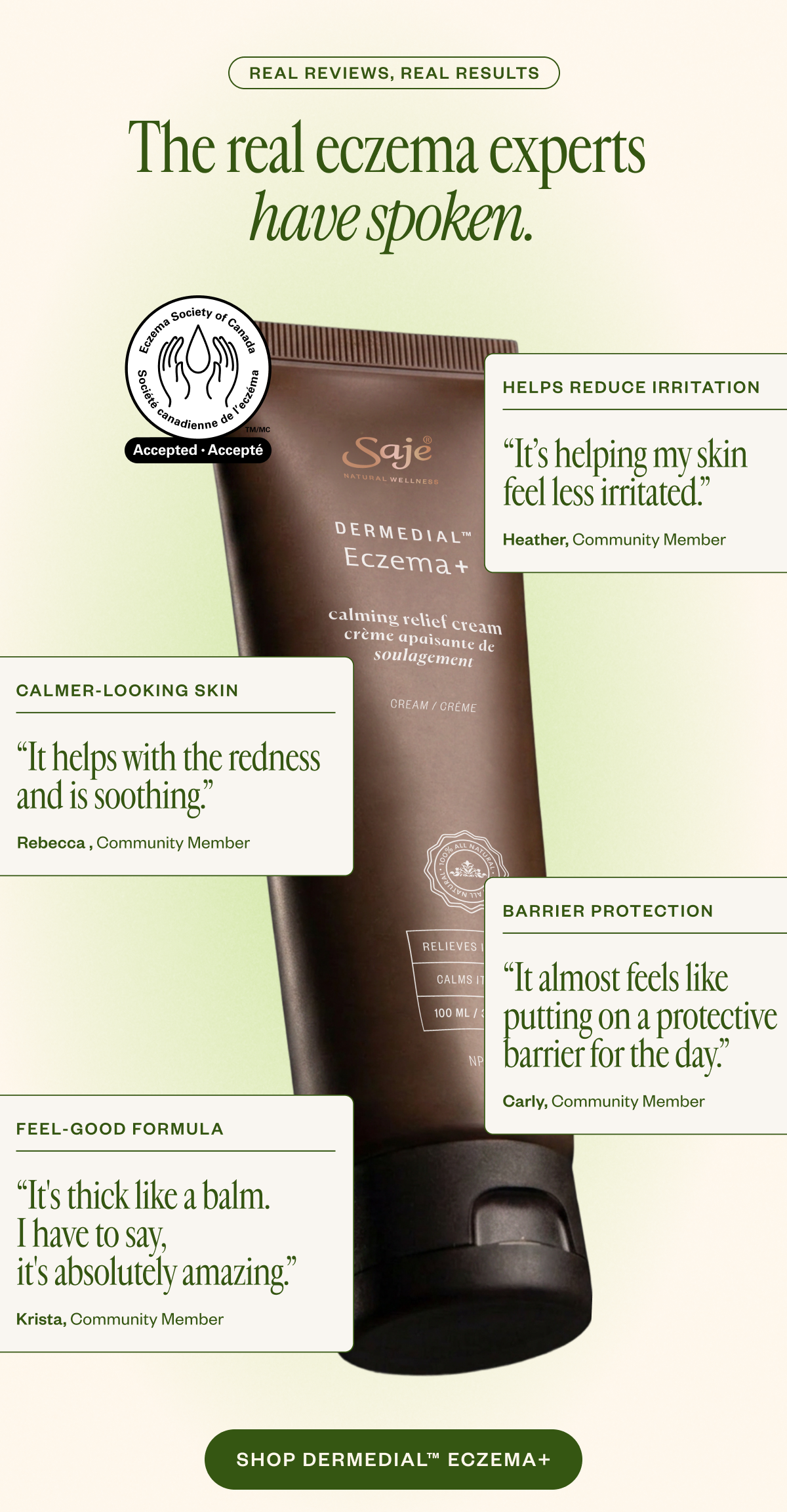 The real eczema experts have spoken.