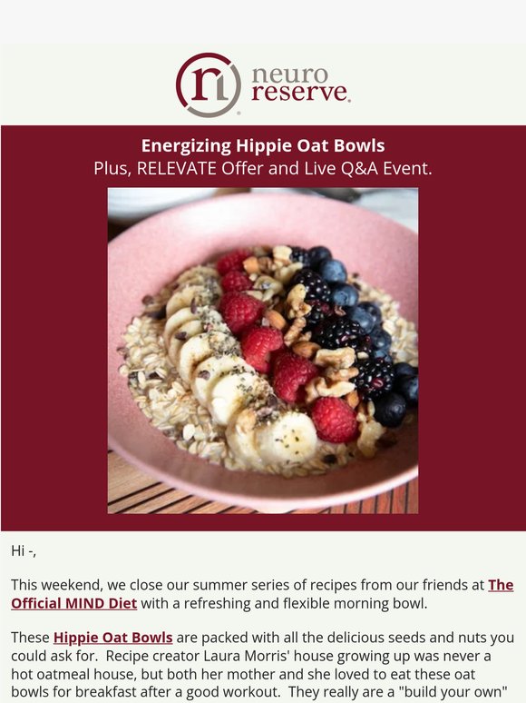 Fuel Up: Energizing Hippie Oat Bowls