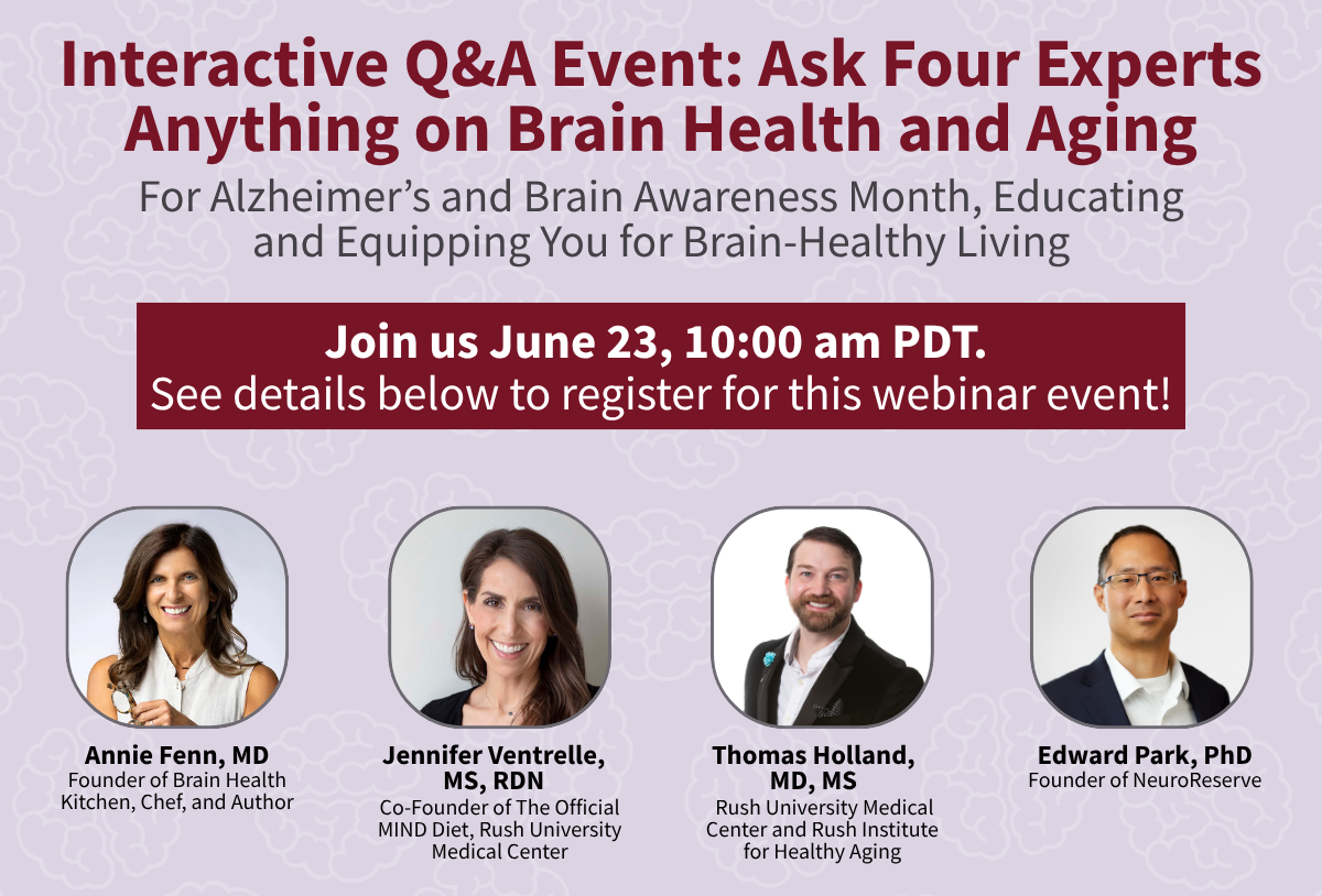 Live Q&A Event Ask the Experts Anything on Brain Health and Aging