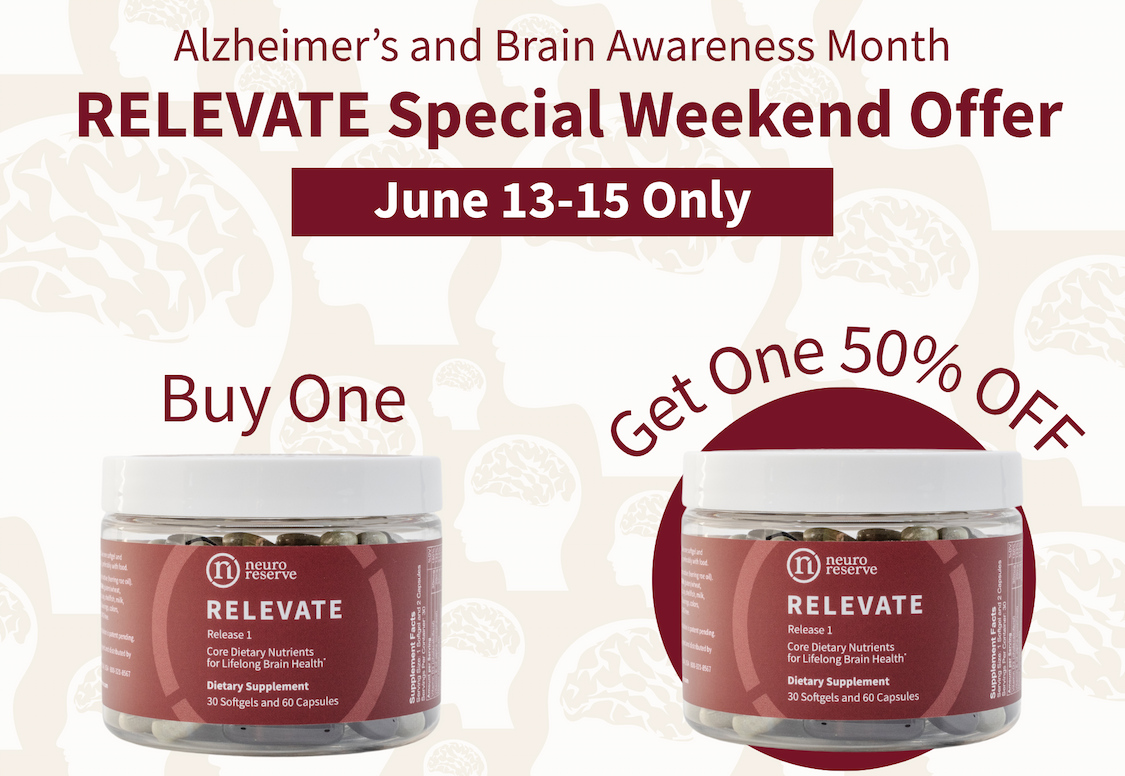 NeuroReserve RELEVATE Buy One, Get One 50% OFF