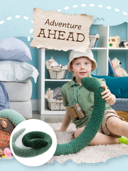 Free Crochet Snake Sssidekick Pattern