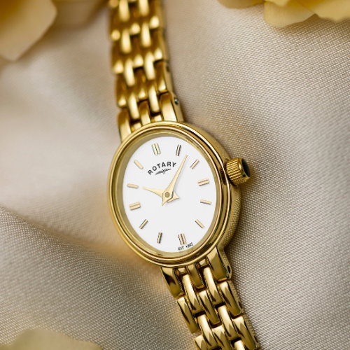 Rotary Women's Timepieces Gold-Plated Bracelet Watch