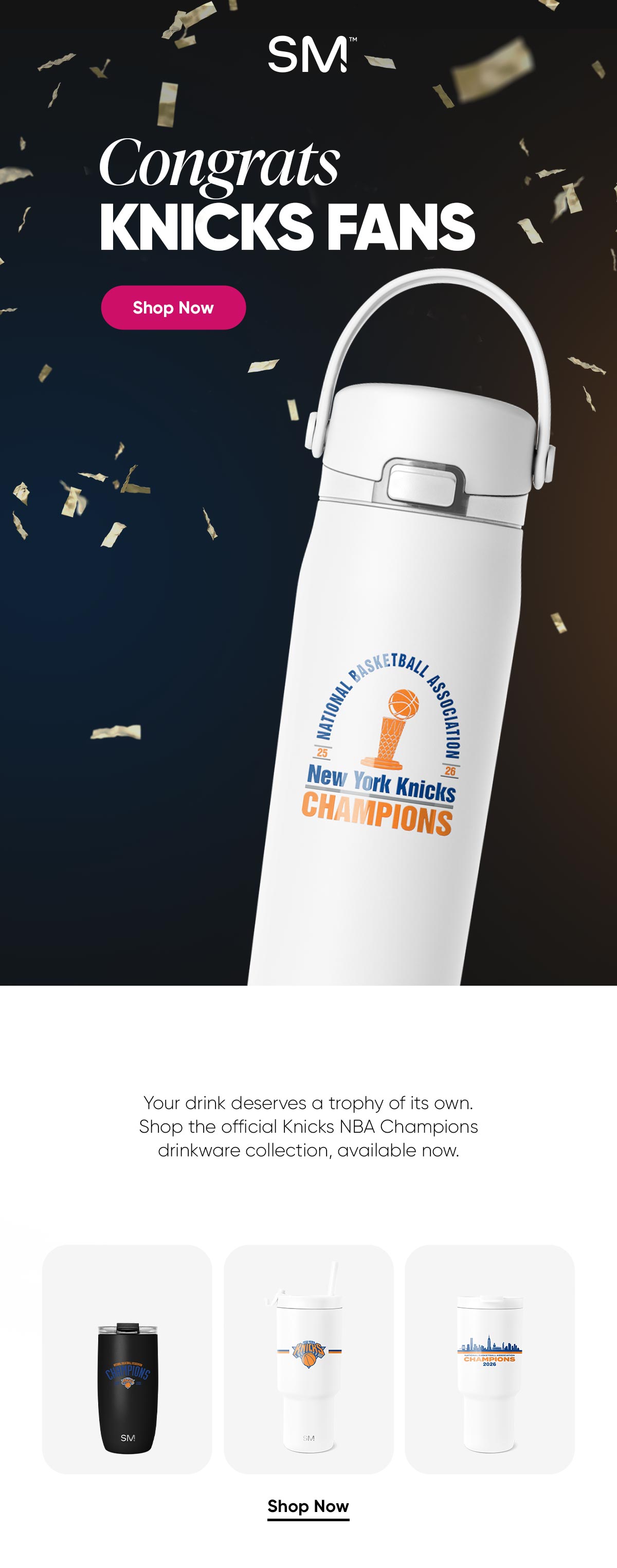 Knicks fans drinkware