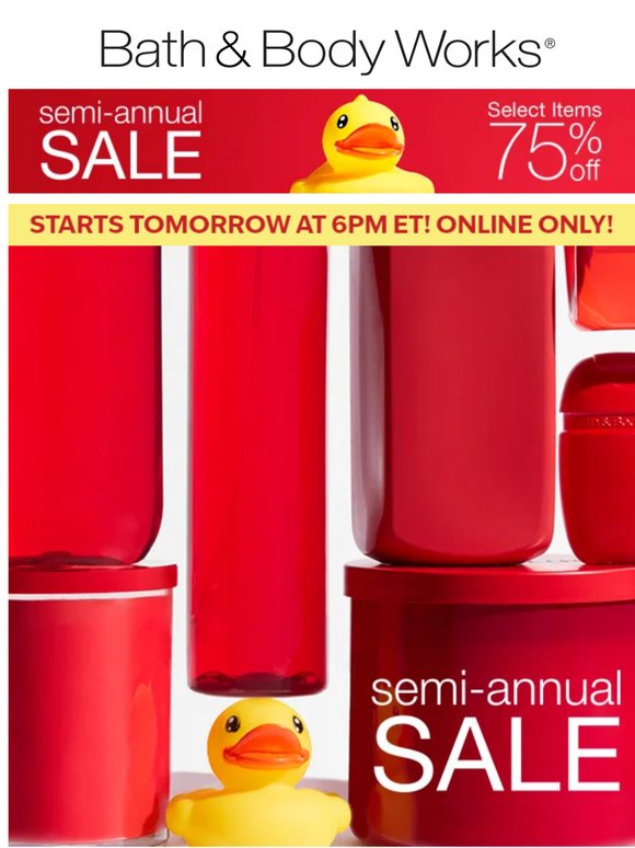 join us TOMORROW: ‼️Semi-Annual Sale early access for members‼️