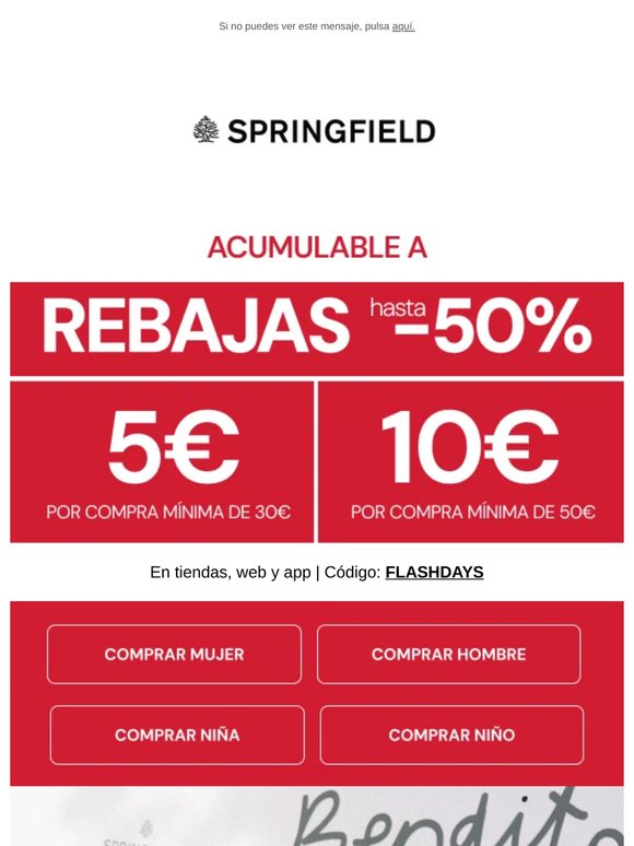 ¿Compartes tu look? 📷 ¡10€ o 5€ EXTRA sobre REBAJAS hasta -50%!