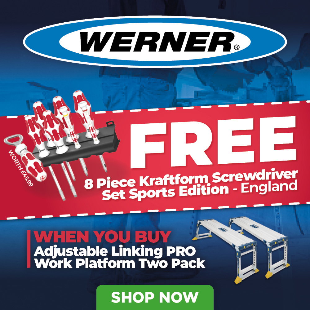 FREE Wera 8 Piece Kraftform England Screwdriver Set Sports Edition