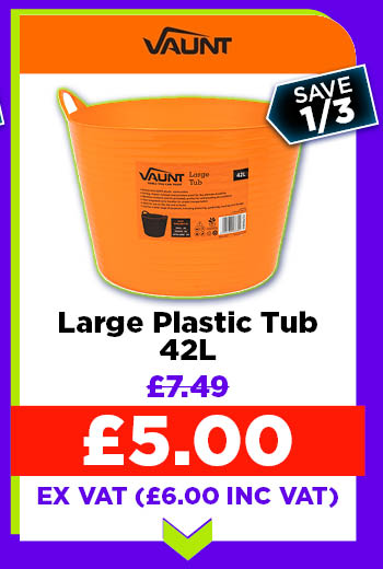 Vaunt Large 42L Plastic Tub