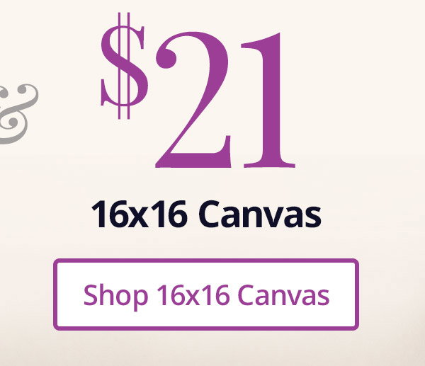 16x16 canvas for $21! Shop 16x16 Canvas