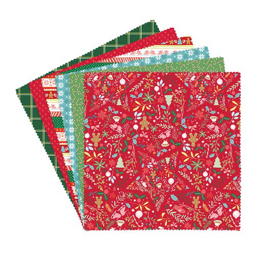 Image of Gingerbread & Holly 10 in Squares
