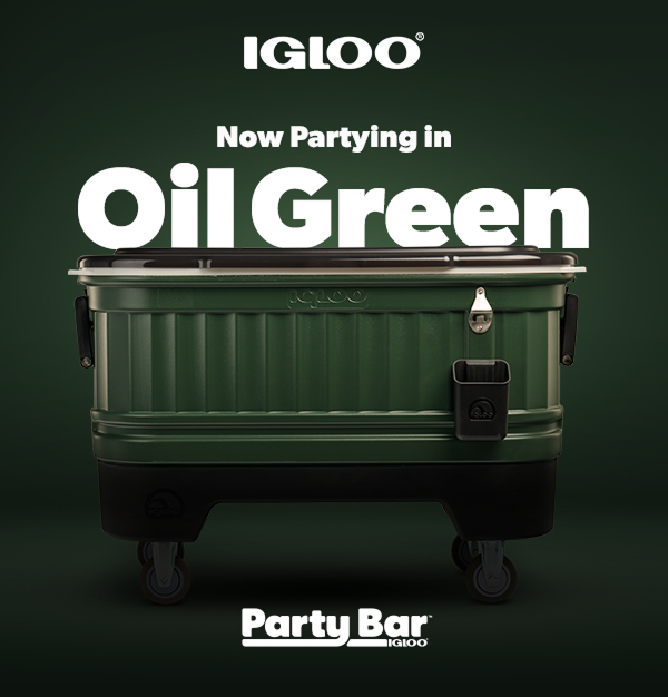 Image of Igloo Party Bar in Oil Green