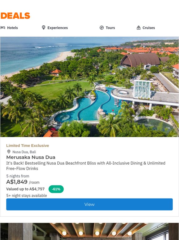 Bali Bestseller is Back! All-Inclusive Merusaka Nusa Dua w. Unlimited Drinks