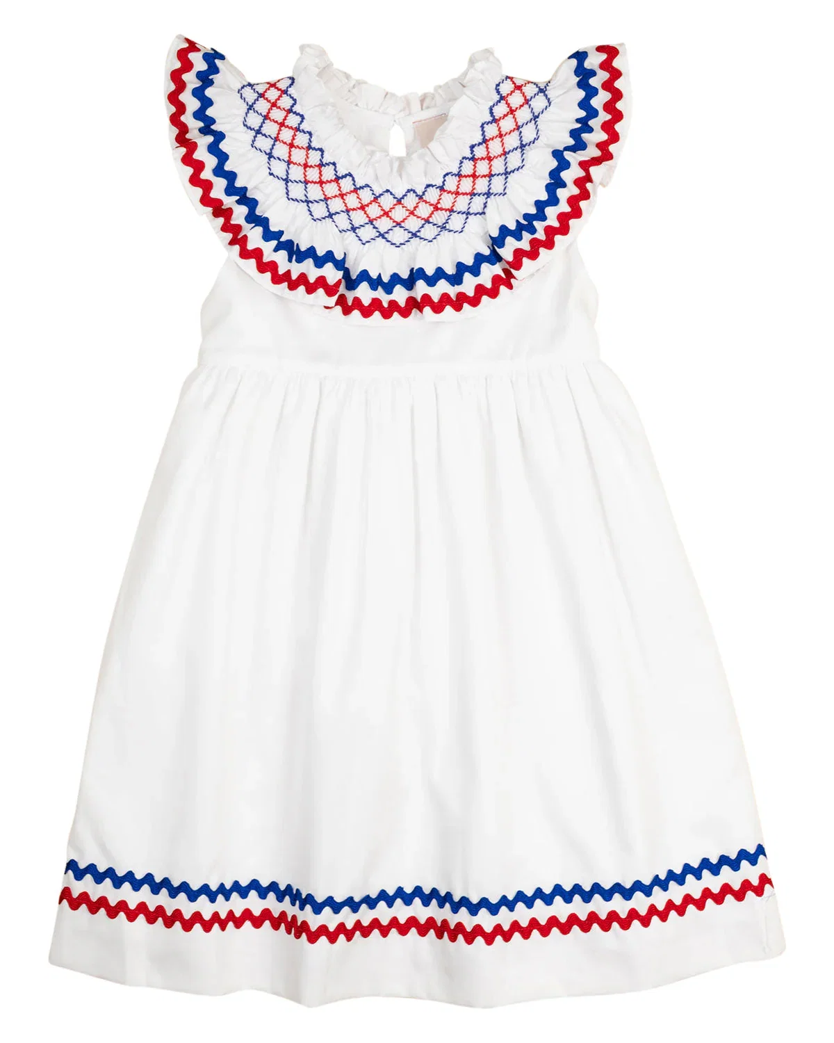 Image of Red White Blue Smocked Chelsea Dress