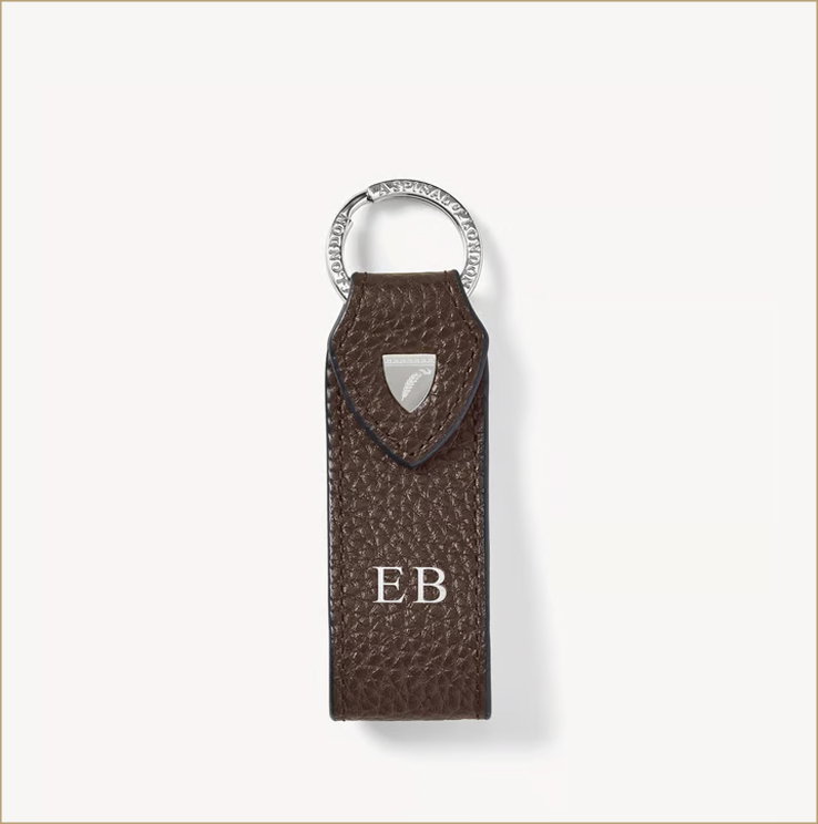 Small Leather Loop Keyring