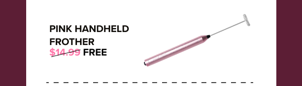 PINK Handheld Frother