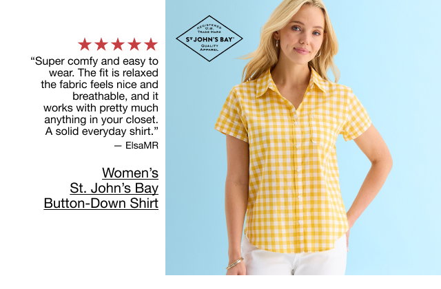 Women’s St. John’s Bay Button-Down Shirt