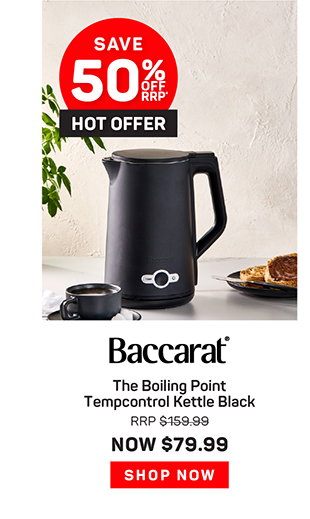 Baccarat The Boiling Point Tempcontrol Kettle Black