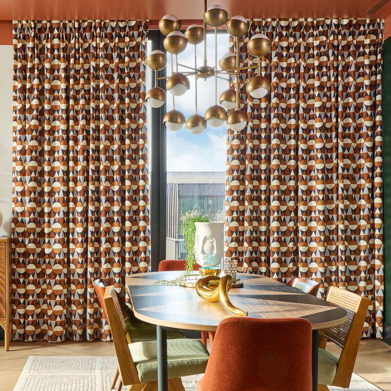 Made-to-measure curtains in a range of styles, from sheer voiles to blackout-lined designs