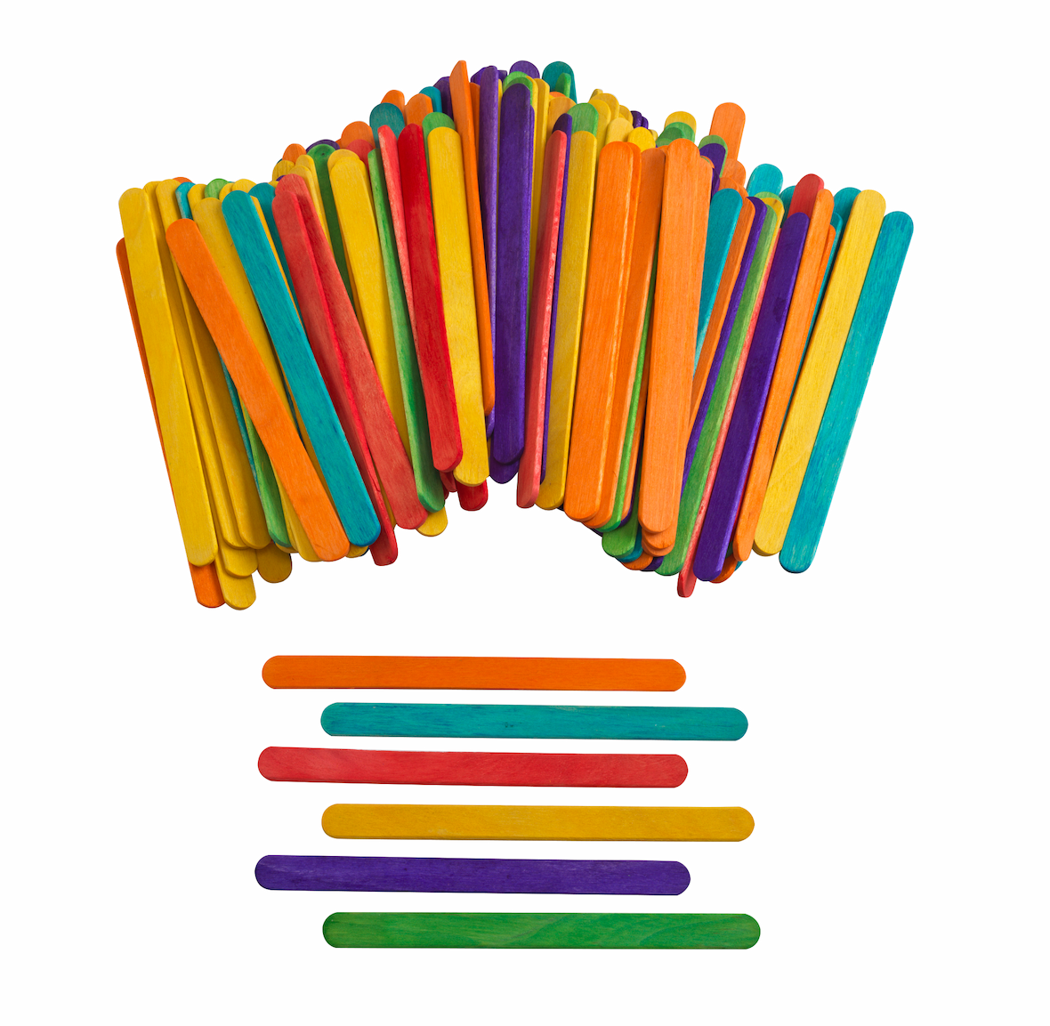 Colorations® Colored Regular Craft Sticks - 150 Pieces