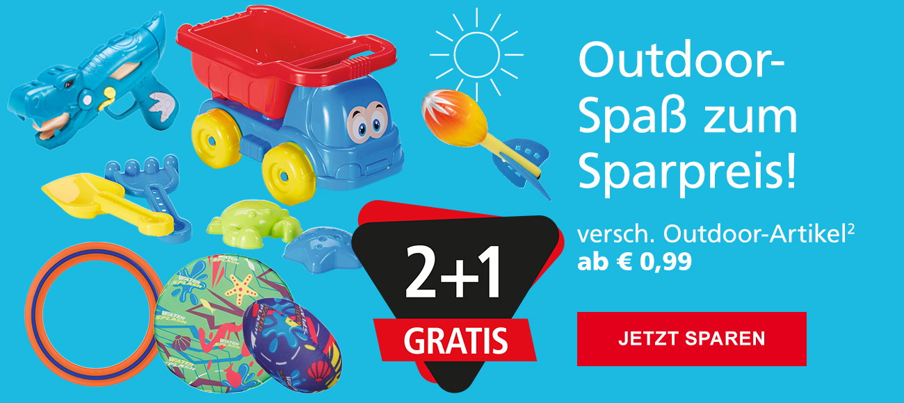 Outdoor-Artikel 2+1 gratis