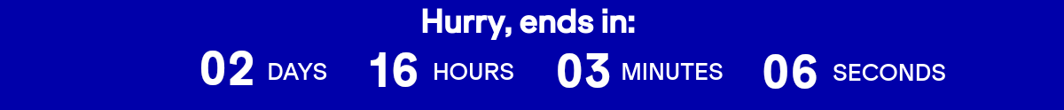 Hurry, ends on 06/15 at 11:59 PM eastern time.