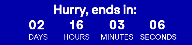 Hurry, ends on 06/15 at 11:59 PM eastern time.