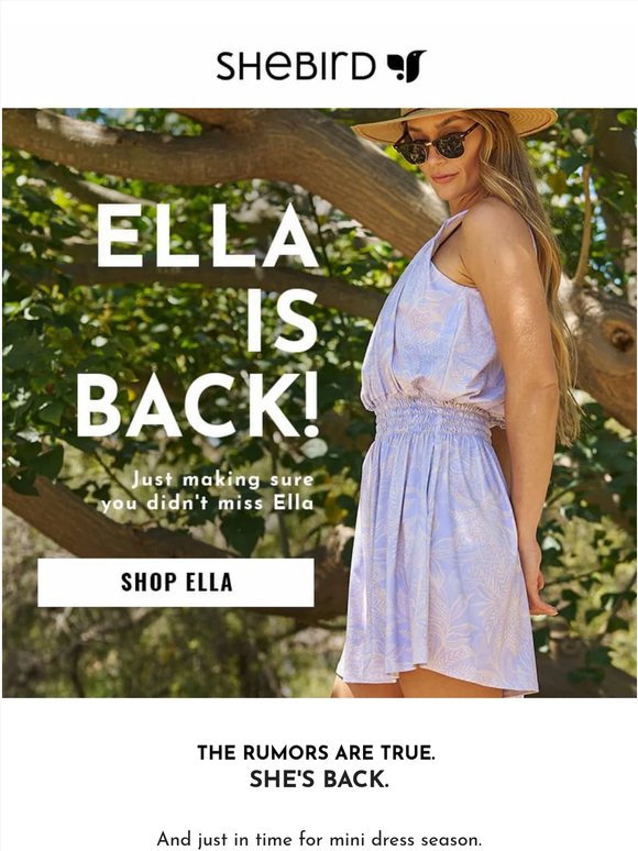 Don’t Miss Ella This Summer!