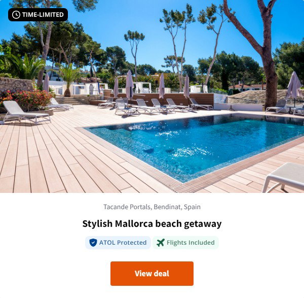 Stylish Mallorca beach getaway