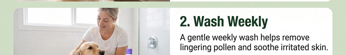 # Tip 2: Wash Weekly